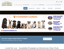 Tablet Screenshot of americandogclub.com